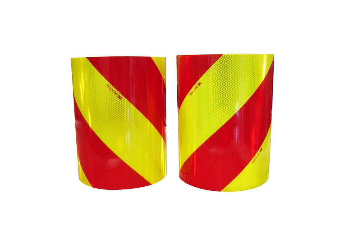 KIT 2 ALTERNATIVE BANDROLLEN ROT/GELB FLUO (L+R) 9 x 0,28m